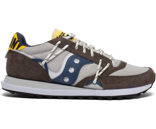 Tenis Saucony Jazz DST Unisexo Zapatos Originales Gris / Azul Marino México MX-425-PN